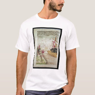 St. Brendan in seinem Schiff T-Shirt