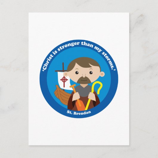 St. Brendan Postkarte (Vorderseite)