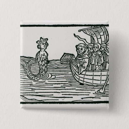 St. Brendan und die Sirene Button (Vorderseite)