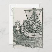 St. Brendan und Siren Postkarte (Vorne/Hinten)
