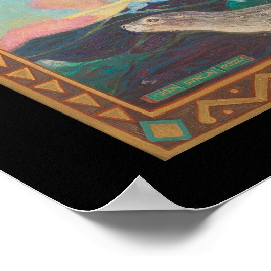 St. Bride, c. 1913 von John Duncan Poster (Ecke)