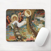 St. Bride Carried by the Angels by John Duncan Mousepad (Mit Mouse)