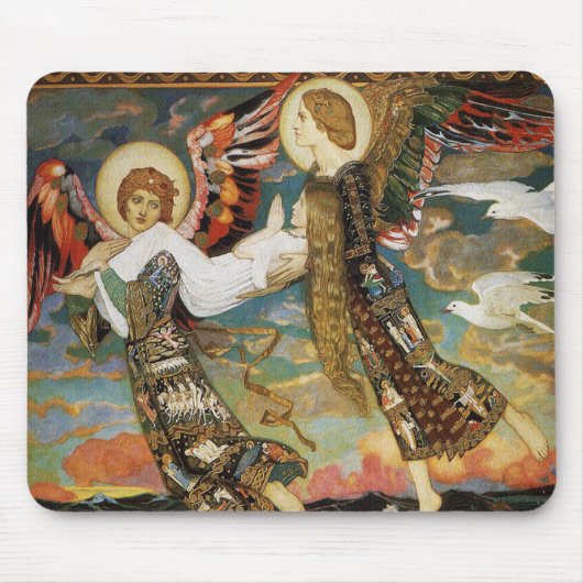 St. Bride Carried by the Angels by John Duncan Mousepad (Vorne)