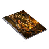 St Brigid Blacksmith Fairies Flowers Fantasy Art Notizblock (Rechte Seite)