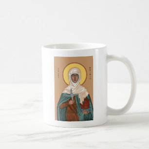 St Brigid mit Heiligem Feuer und Kreuz Kaffeetasse