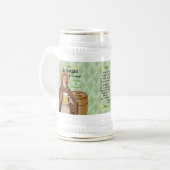 St. Brigid of Ireland and Her Barrel of Beer Bierglas (Vorderseite Links)