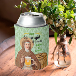St. Brigid of Ireland and Her Barrel of Beer Dosenkühler