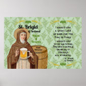 St. Brigid of Ireland and Her Barrel of Beer Poster (Vorne)