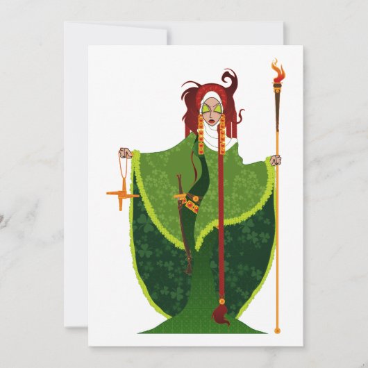 St. Brigid of Ireland Einladungen (Vorderseite)