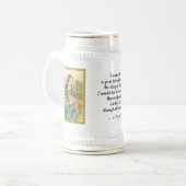St. Brigid of Ireland (M 014, Kurzer Text) Bierglas (Vorderseite Links)
