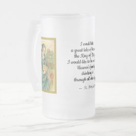 St. Brigid of Ireland (M 014, Kurzer Text) Mattglas Bierglas