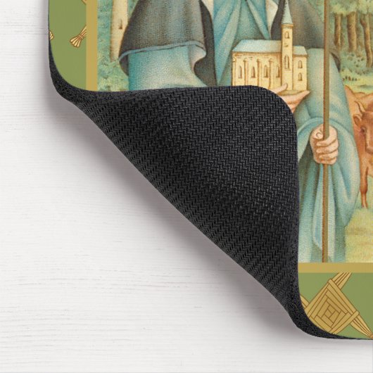 St. Brigid of Ireland (M 014) Mousepad (Ecke)