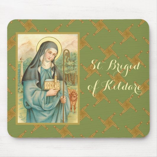 St. Brigid of Ireland (M 014) Mousepad (Vorne)