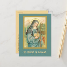 St. Brigid of Ireland (M 014) Postkarte