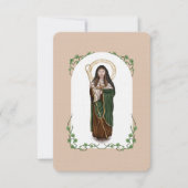 St. Brigid of Kildare Gebet Card Dankeskarte (Vorderseite)