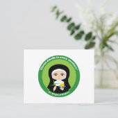 St. Brigid of Kildare Postkarte (Stehend Vorderseite)