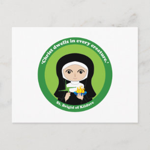 St. Brigid of Kildare Postkarte