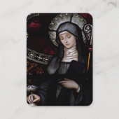 St. Brigid of Kildare Religious Holy Card Visitenkarte (Vorderseite)