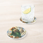 St Brigid Spring Goddess Woodland Animals Imbolc Getränkeuntersetzer (Seite)