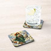 St Brigid Spring Goddess Woodland Animals Imbolc Getränkeuntersetzer (Rechte Seite)