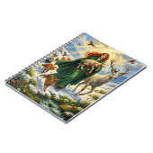 St Brigid Spring Goddess Woodland Animals Imbolc Notizblock (Linke Seite)