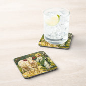 St. Brigid & The White Cow (Imbolc) Getränkeuntersetzer (Rechte Seite)