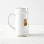 St. Brigid von Irland Stein/Tasse Bierglas (Links)