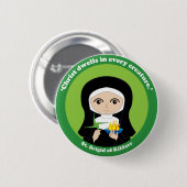 St. Brigid von Kildare Button (Vorne & Hinten)