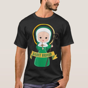 St. Brigid von Kildare Kreuz Irland Irisch Süß Kat T-Shirt