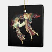 St. Brigid wird von Engeln davongetragen Keramikornament (Links)