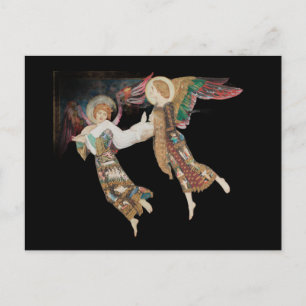 St. Brigid wird von Engeln davongetragen Postkarte