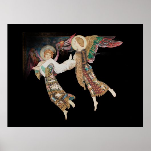 St. Brigid wird von Engeln entführt Poster (Vorne)