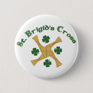 St. Brigids Cross Button