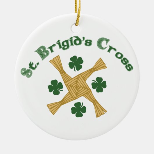 St. Brigids Cross Keramik Ornament (Vorne)