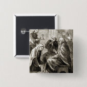 St. Brigit, das einen Bischof, 'von der Trias Button (Vorne & Hinten)