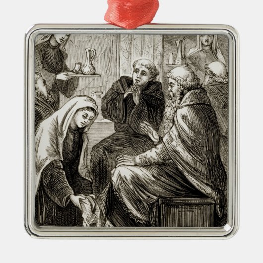 St. Brigit, das einen Bischof, 'von der Trias Silbernes Ornament (Vorne)