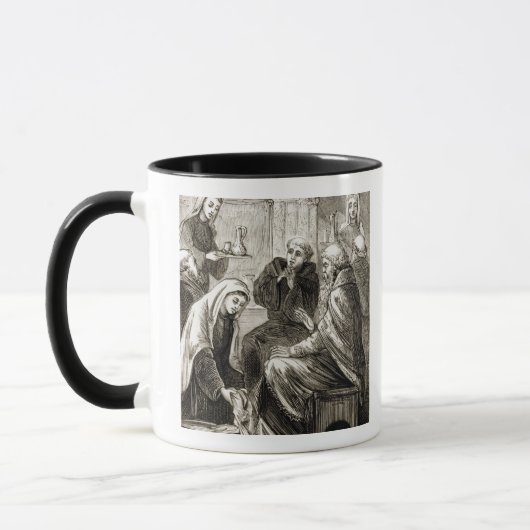 St. Brigit, das einen Bischof, 'von der Trias Tasse (Links)