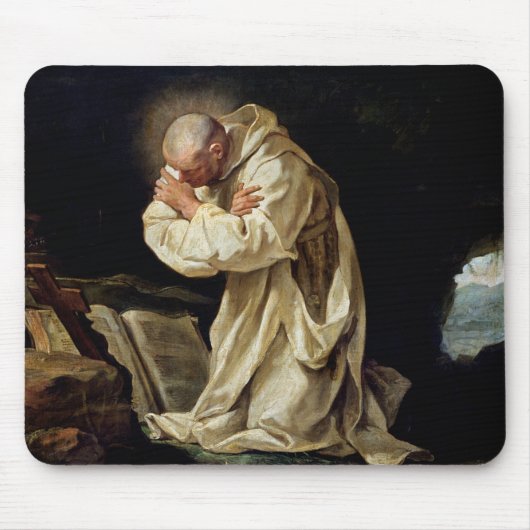 St. Bruno, der in der Wüste, 1763 betet Mousepad (Vorne)