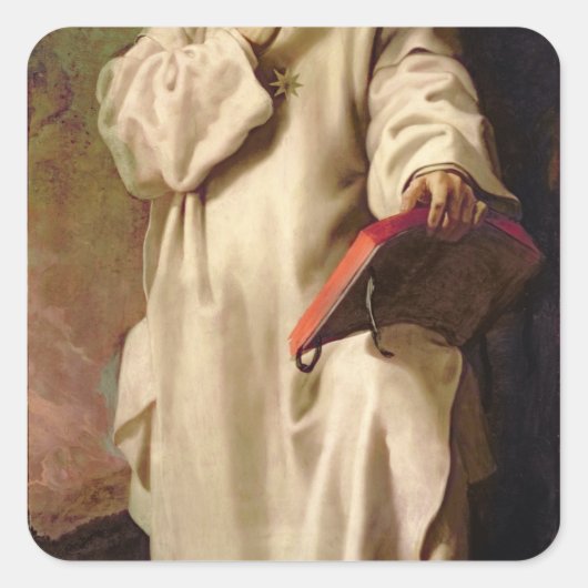 St. Bruno Quadratischer Aufkleber (Vorderseite)