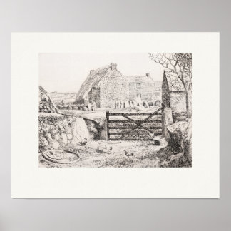 St Buryan Farm Cornwall Eleanor Hughes Nachdruck Poster