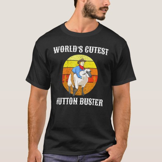 St Buster Rodeo Mutton Busting T-Shirt (Vorderseite)