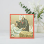 St. Camillus Comforting a Invalid (M 021) Card (Stehend Vorderseite)