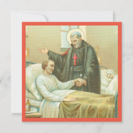 St. Camillus Comforting a Invalid (M 021) Card