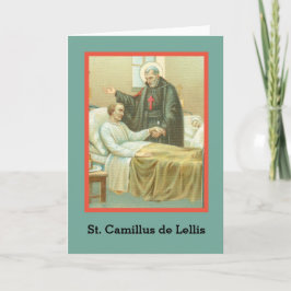 St. Camillus Comforting an Invalid (M 021) Blank Karte