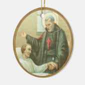 St. Camillus Comforting an Invalid (M 021) Keramik Ornament (Links)
