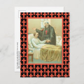 St. Camillus Comforting an Invalid (M 021) Postkarte (Vorne/Hinten)