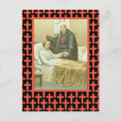 St. Camillus Comforting an Invalid (M 021) Postkarte (Vorderseite)