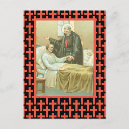 St. Camillus Comforting an Invalid (M 021) Postkarte