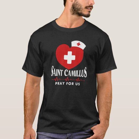 St Camillus De Lellis Katholischer Patron T-Shirt (Vorderseite)