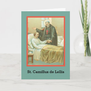 St. Camillus tröstet einen Invaliden (M 021) Blank Karte